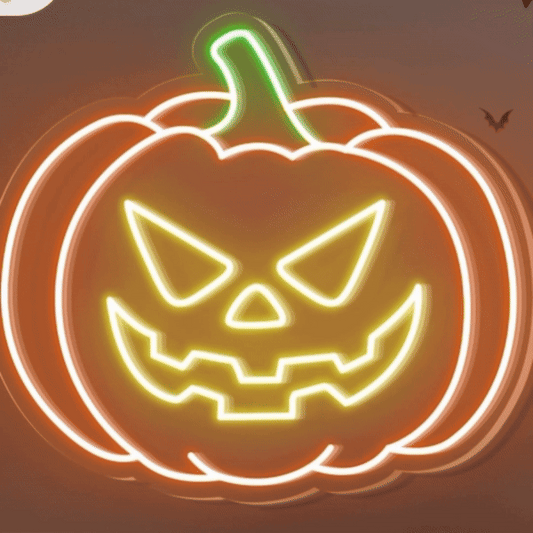 Halloween Pumpkin Neon Sign