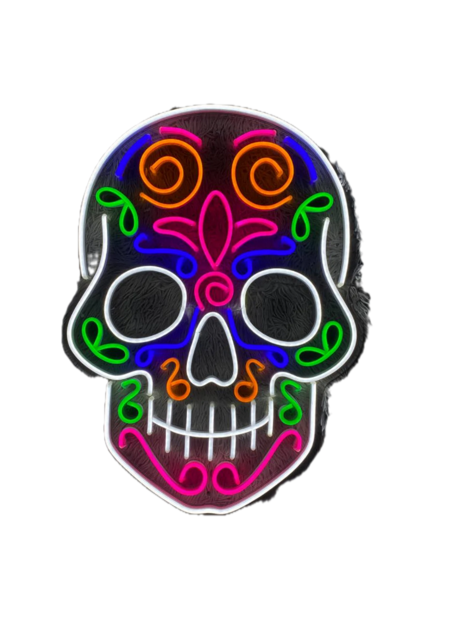 La Catrina Skull Neon Sign for Indoor